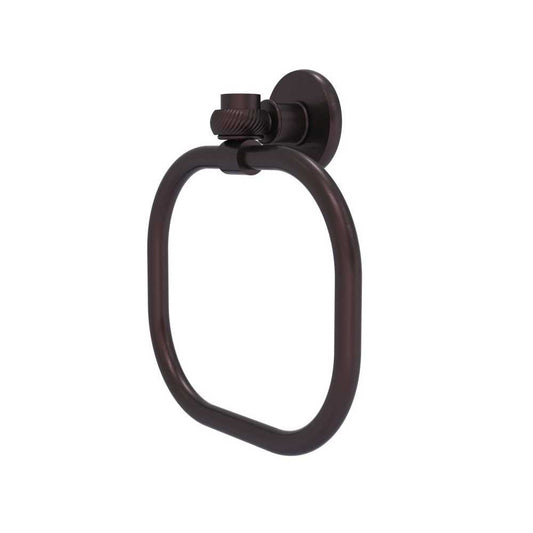 Allied Brass Continental Collection Towel Ring with Twist Accents, 2016T-ABZ
