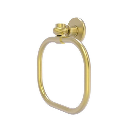 Allied Brass Continental Collection Towel Ring with Twist Accents, 2016T-SBR
