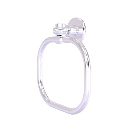 Allied Brass Continental Collection Towel Ring with Twist Accents, 2016T-SCH