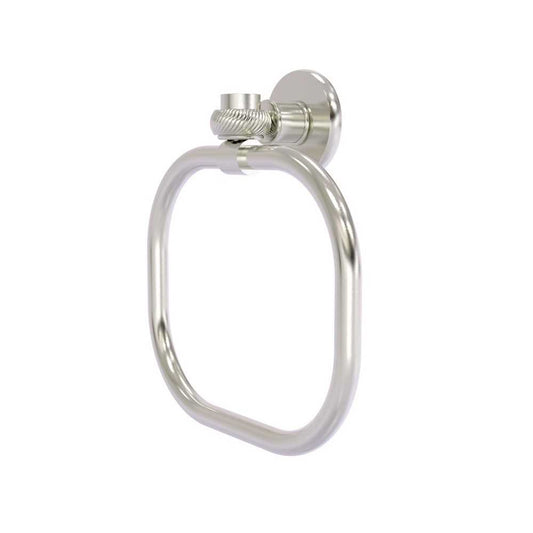 Allied Brass Continental Collection Towel Ring with Twist Accents, 2016T-SN