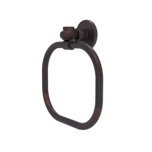 Allied Brass Continental Collection Towel Ring with Twist Accents, 2016T-VB