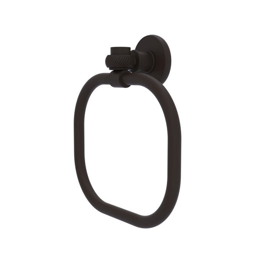 Allied Brass Continental Collection Towel Ring with Twist Accents, 2016T-ORB