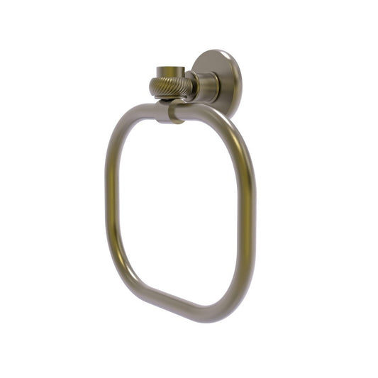 Allied Brass Continental Collection Towel Ring with Twist Accents, 2016T-ABR