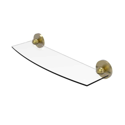 Allied Brass Skyline Collection 18 Inch Glass Shelf, 1033/18-SBR