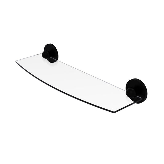 Allied Brass Skyline Collection 18 Inch Glass Shelf, 1033/18-BKM
