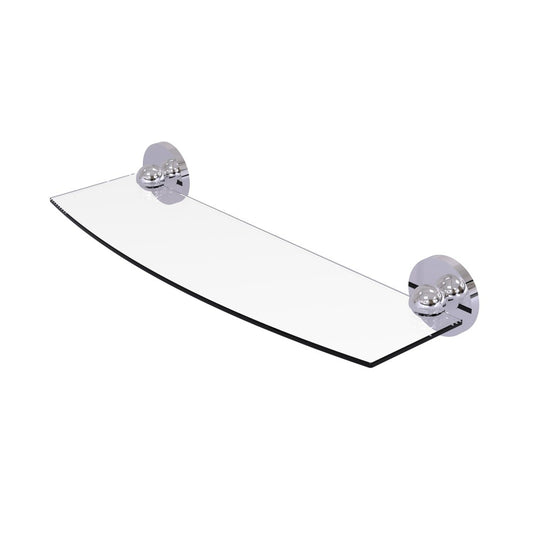 Allied Brass Skyline Collection 18 Inch Glass Shelf, 1033/18-PC
