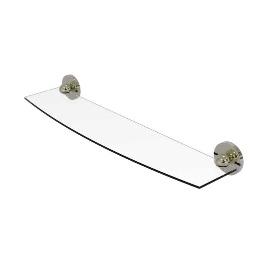 Allied Brass Skyline Collection 24 Inch Glass Shelf, 1033/24-PNI