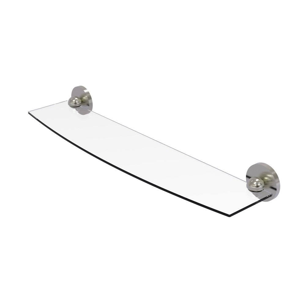 Allied Brass Skyline Collection 24 Inch Glass Shelf, 1033/24-SN