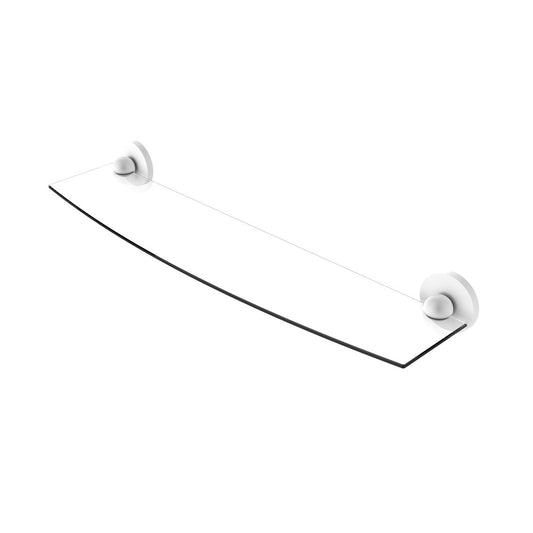 Allied Brass Skyline Collection 24 Inch Glass Shelf, 1033/24-WHM