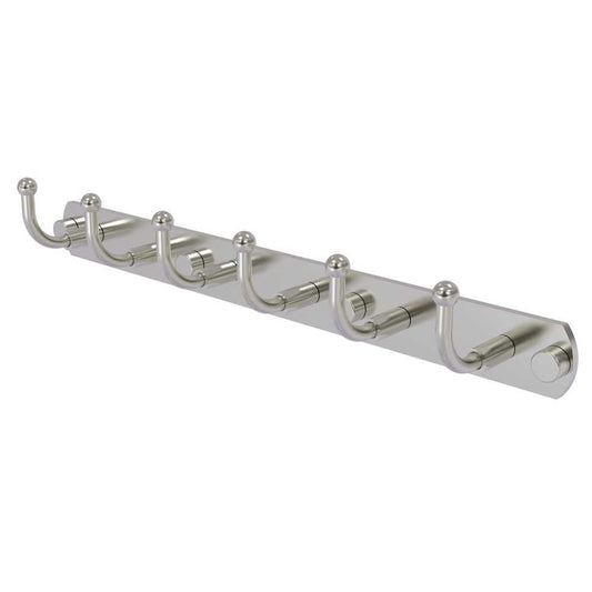 Allied Brass Skyline Collection 6 Position Tie and Belt Rack, 1020-6-SN
