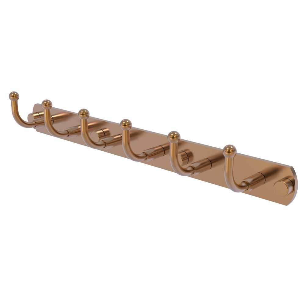 Allied Brass Skyline Collection 6 Position Tie and Belt Rack, 1020-6-BBR