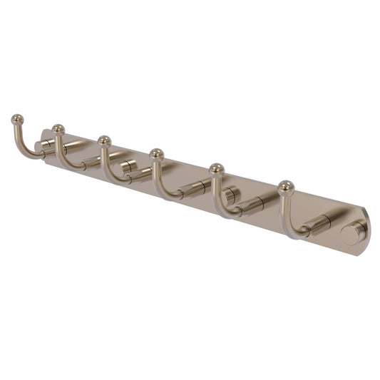 Allied Brass Skyline Collection 6 Position Tie and Belt Rack, 1020-6-PEW