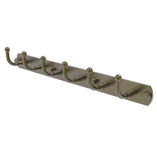 Allied Brass Skyline Collection 6 Position Tie and Belt Rack, 1020-6-ABR