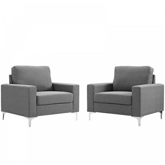 Allure 2 Piece Armchair Set, Gray