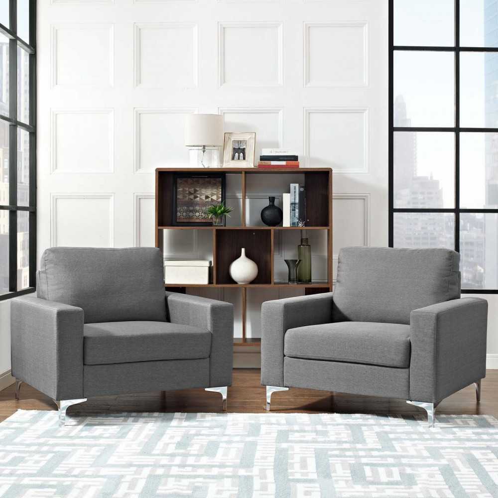 Allure 2 Piece Armchair Set, Gray