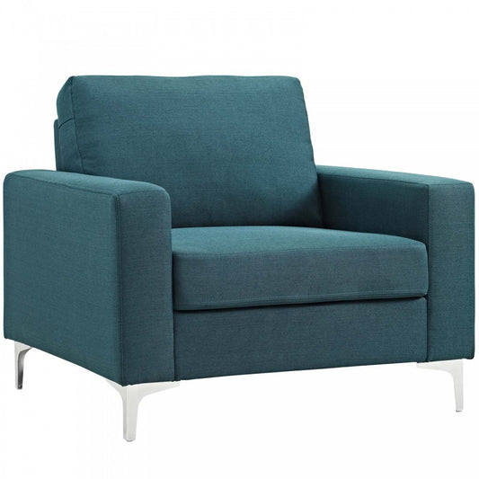 Allure Upholstered Armchair, Blue