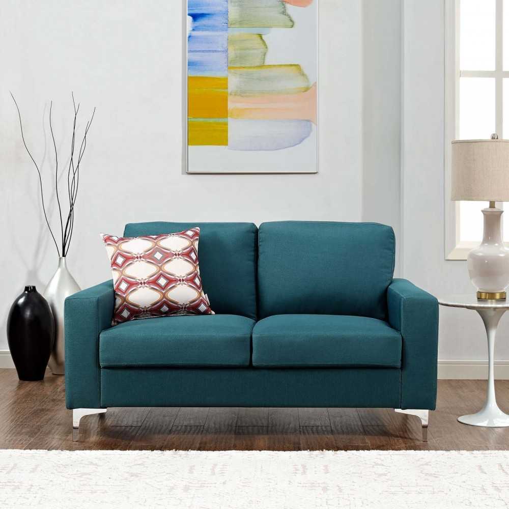 Allure Upholstered Sofa, Blue