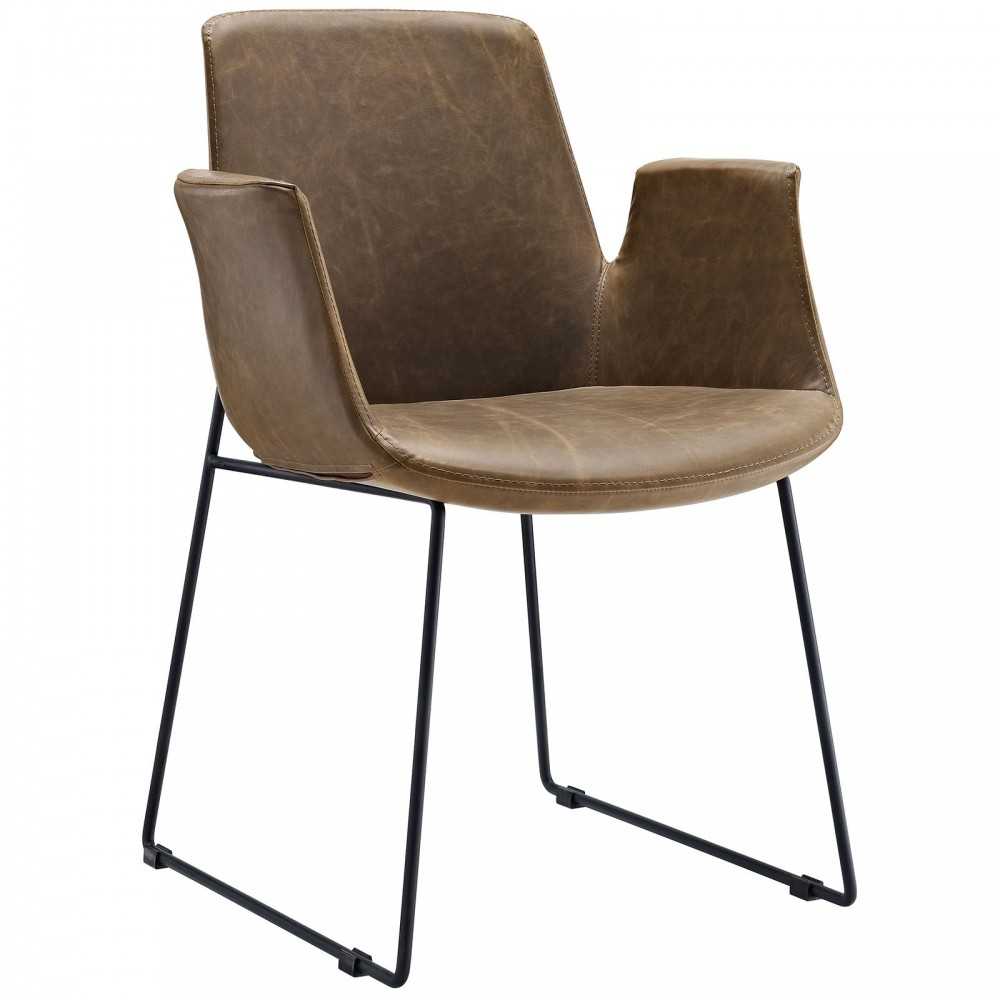 Aloft Dining Armchair, Brown