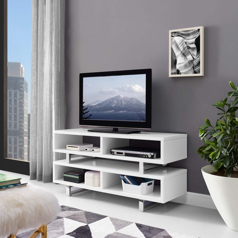 Amble 47" TV Stand, White
