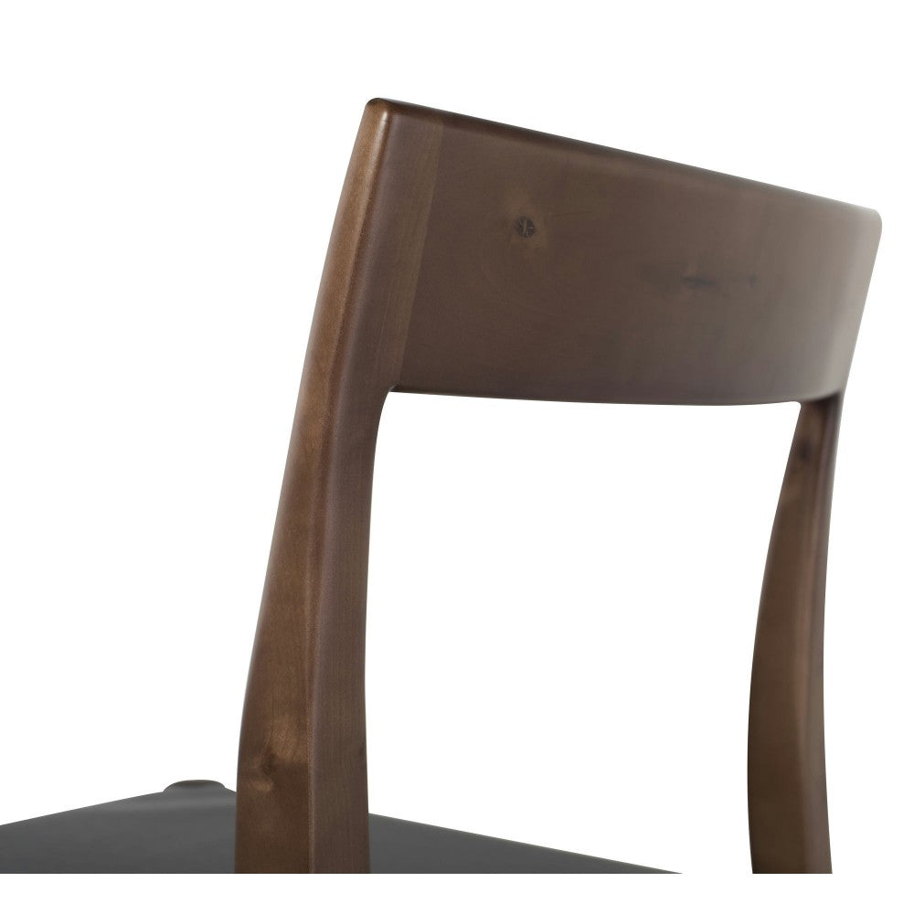 Ameri Black Leather Dining Chair