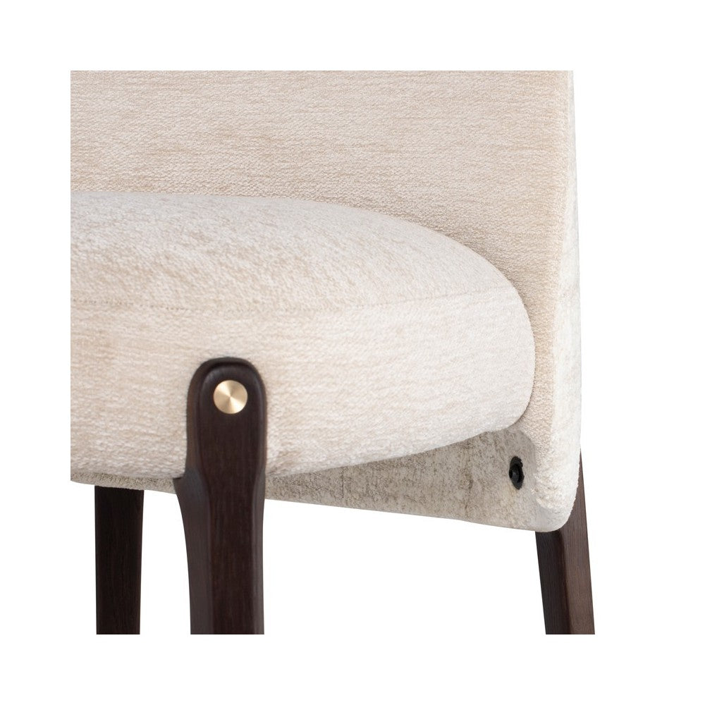 Ames Gema Pearl Fabric Bar Stool