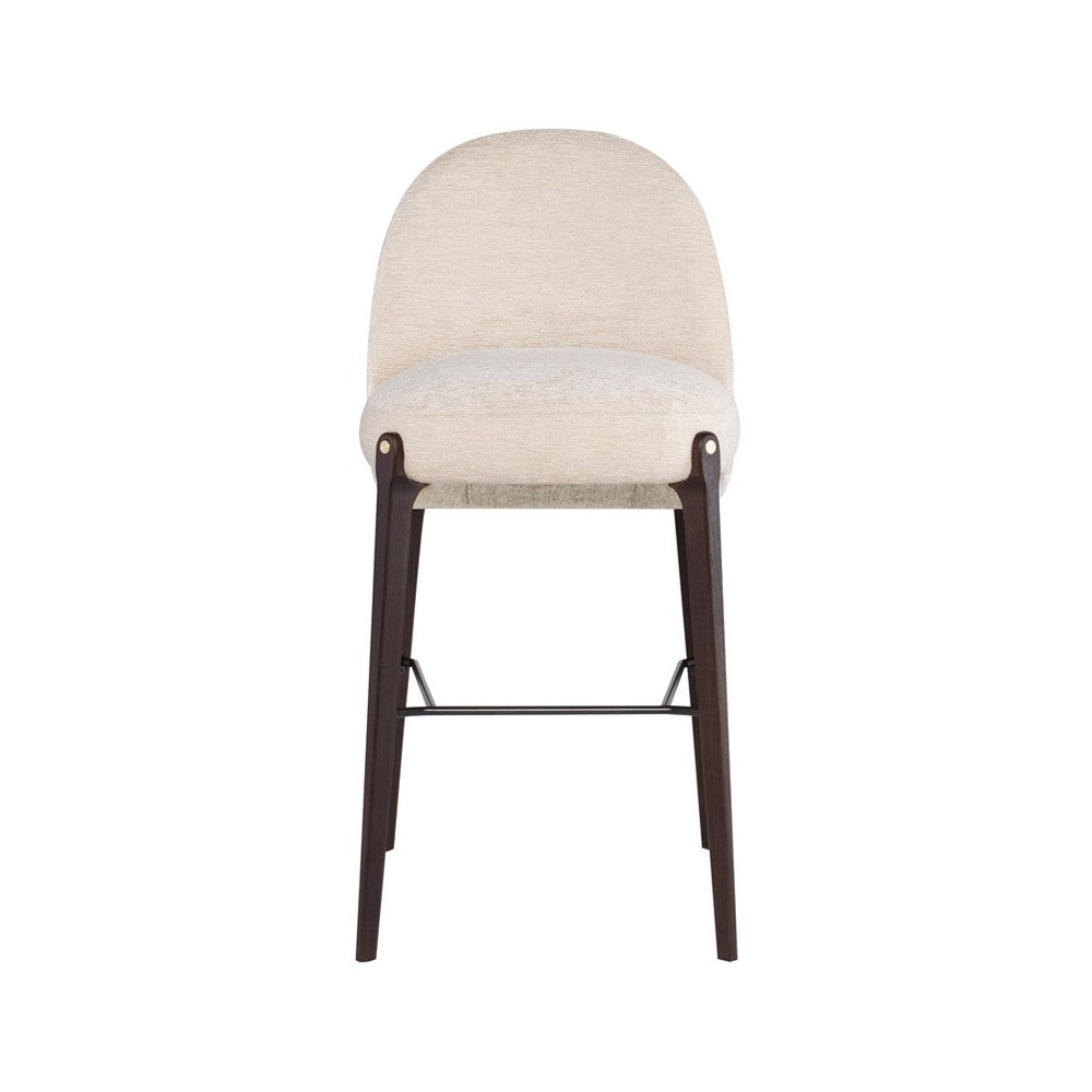 Ames Gema Pearl Fabric Bar Stool