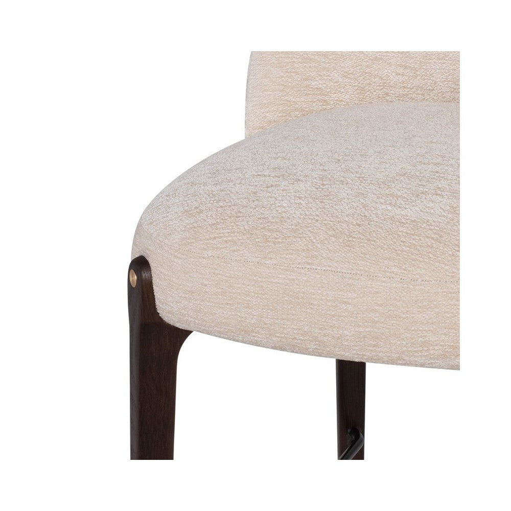 Ames Gema Pearl Fabric Counter Stool