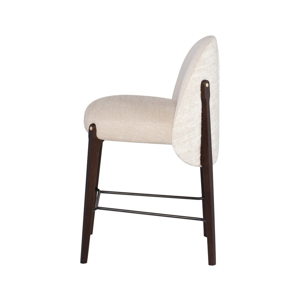 Ames Gema Pearl Fabric Counter Stool