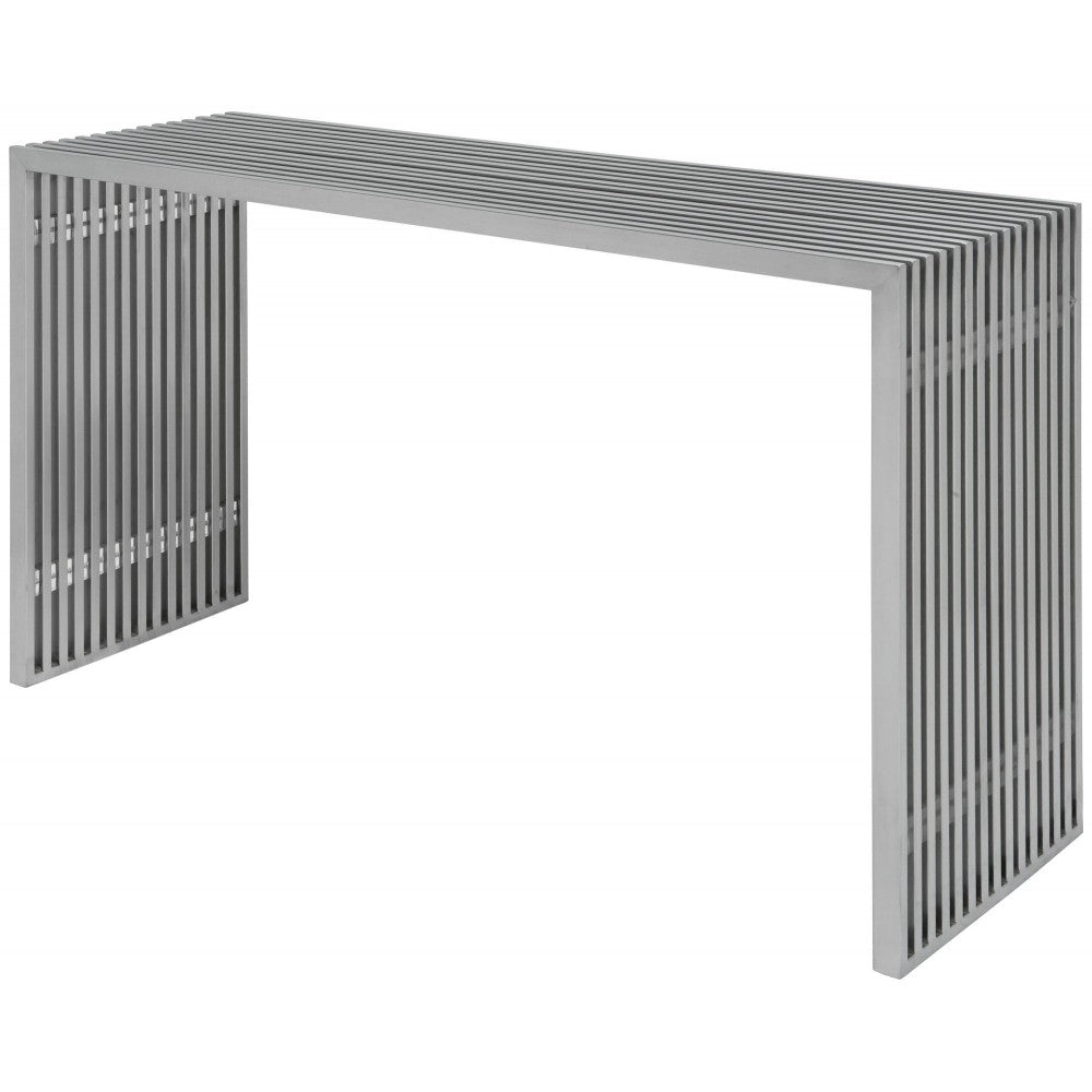 Amici Silver Metal Console Table