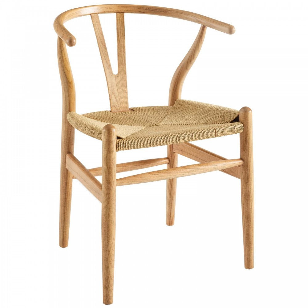 Amish Dining Wood Armchair, Natural