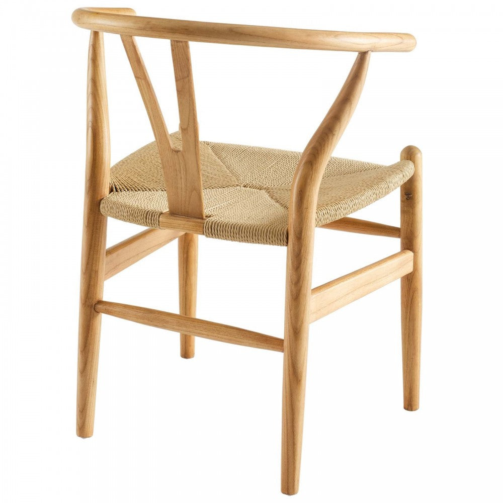 Amish Dining Wood Armchair, Natural