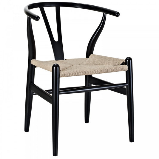 Amish Dining Wood Armchair, Black