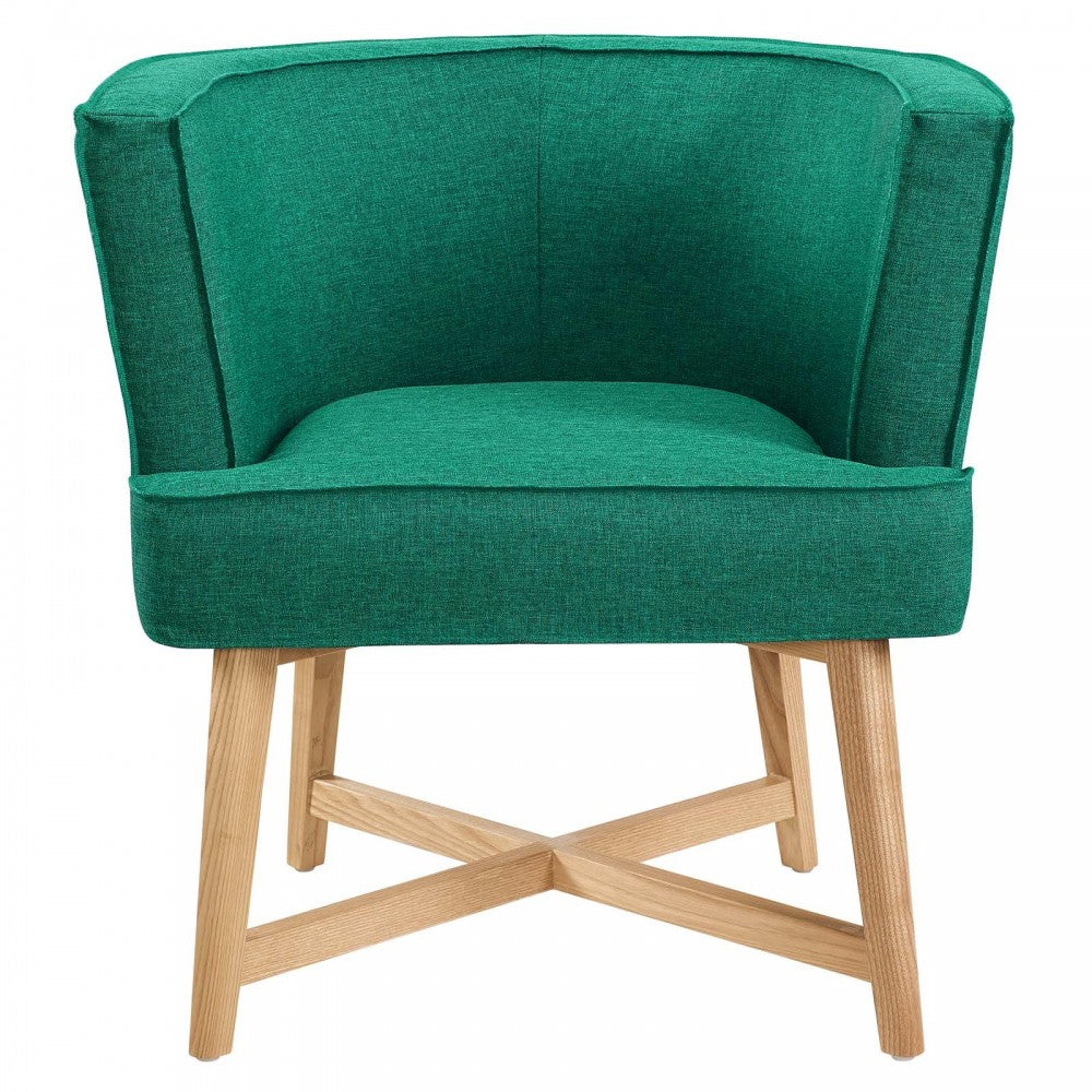 Anders Accent Chair Upholstered Fabric Set of 2, Teal