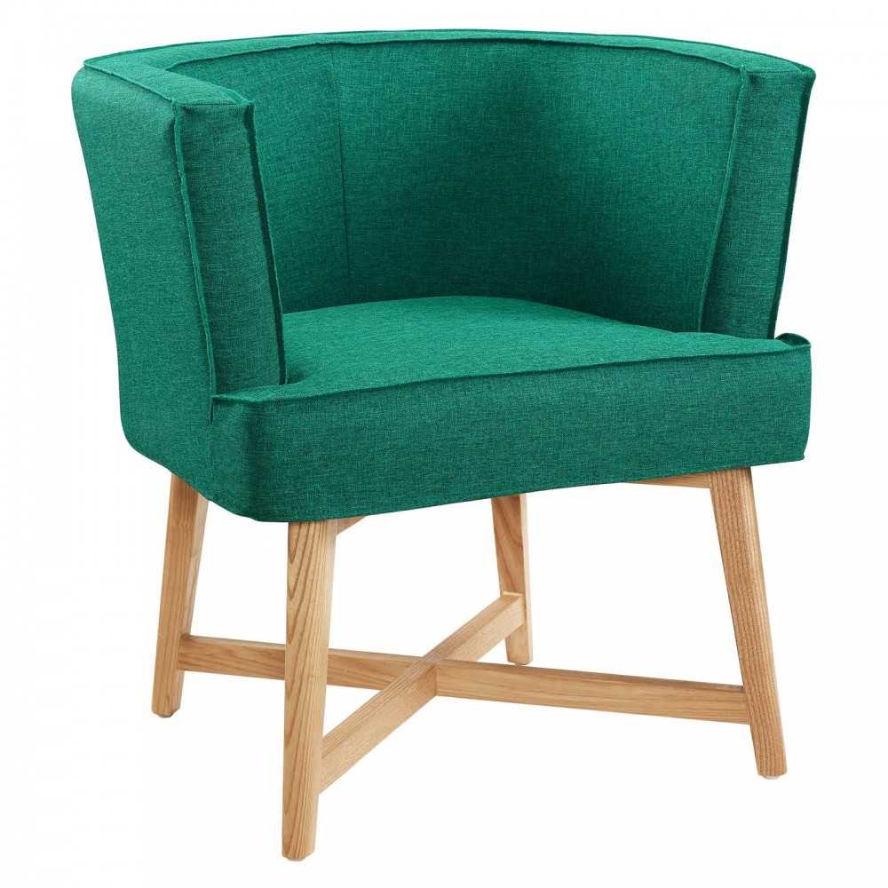 Anders Accent Chair Upholstered Fabric Set of 2, Teal