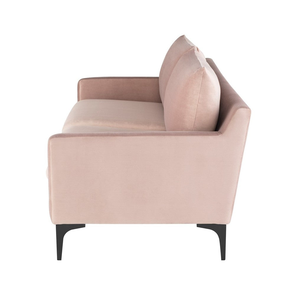Anders Blush Fabric Triple Seat Sofa, HGSC578