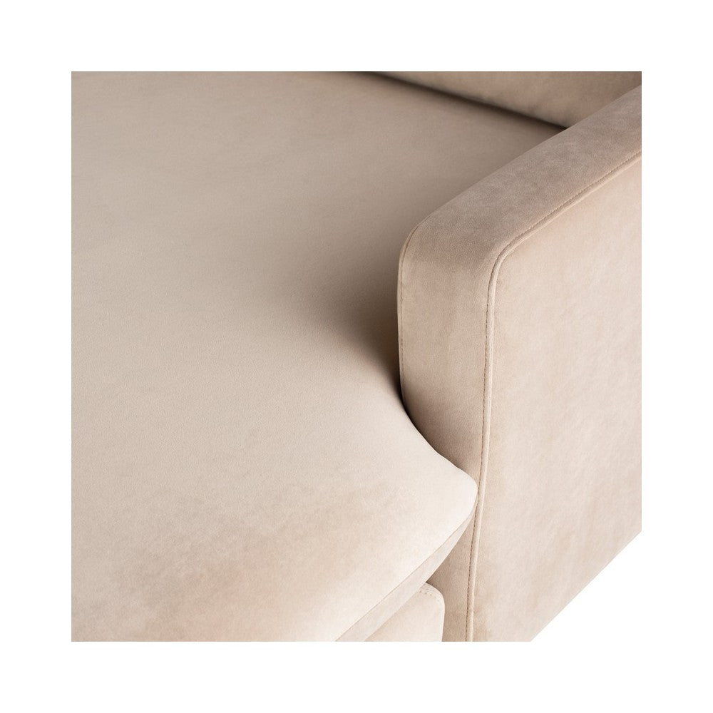 Anders Nude Fabric Sectional Sofa, HGSC441