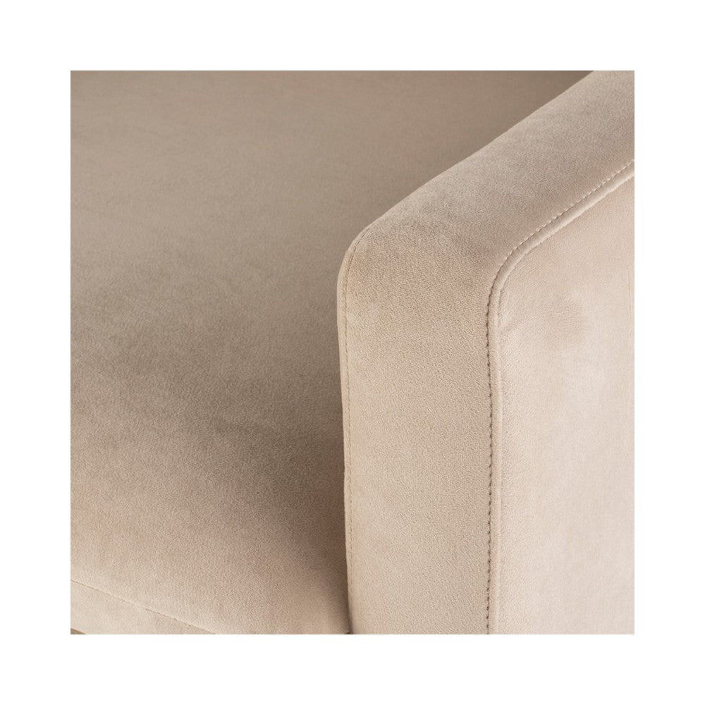 Anders Nude Fabric Single Seat Sofa, HGSC572