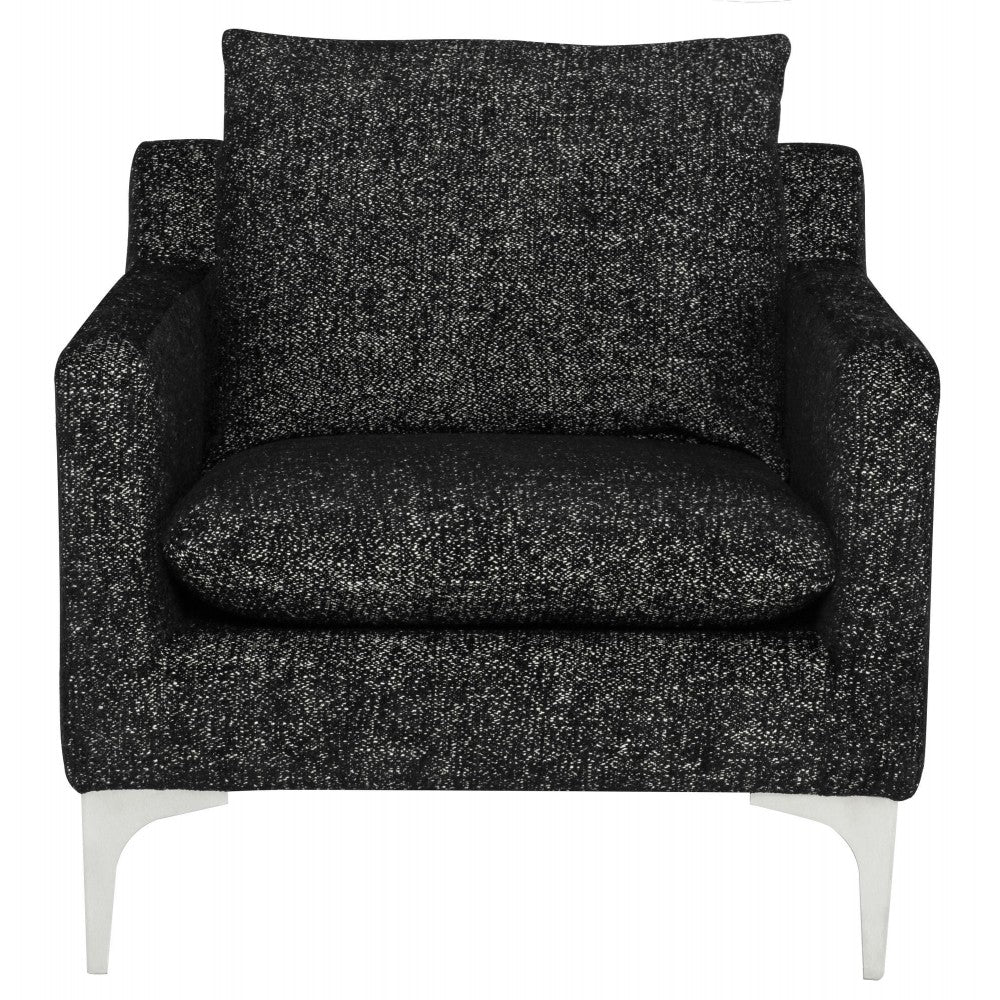 Anders Salt & Pepper Fabric Single Seat Sofa, HGSC844