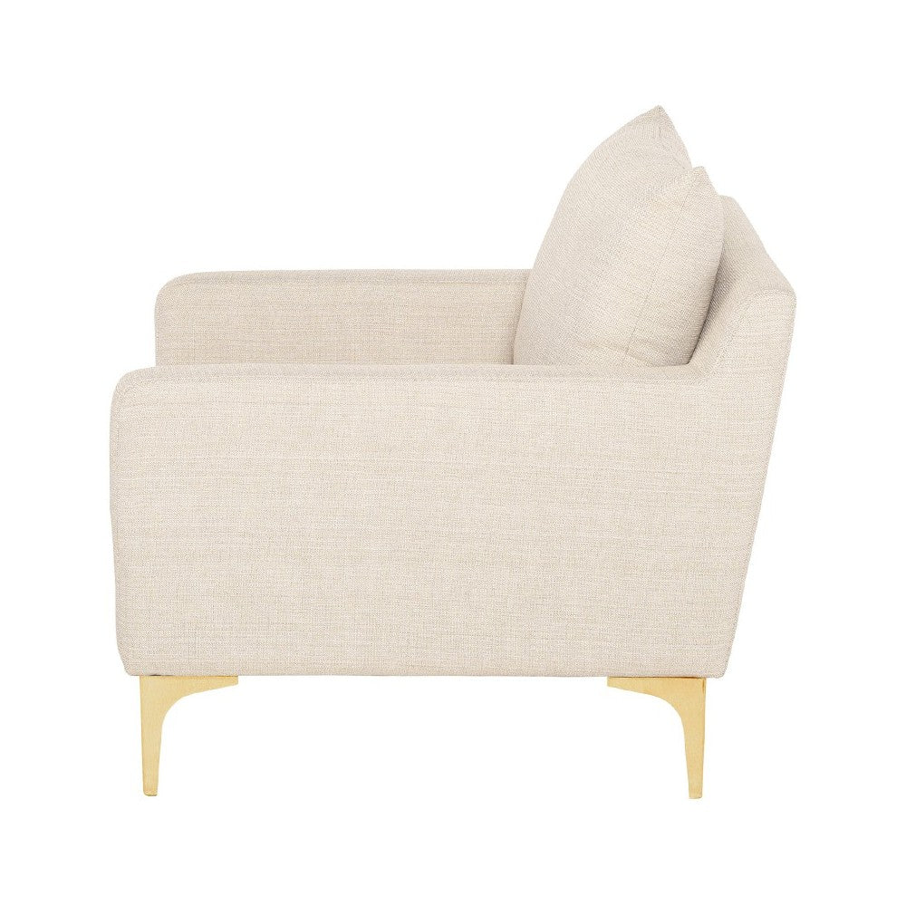 Anders Sand Fabric Single Seat Sofa, HGSC498