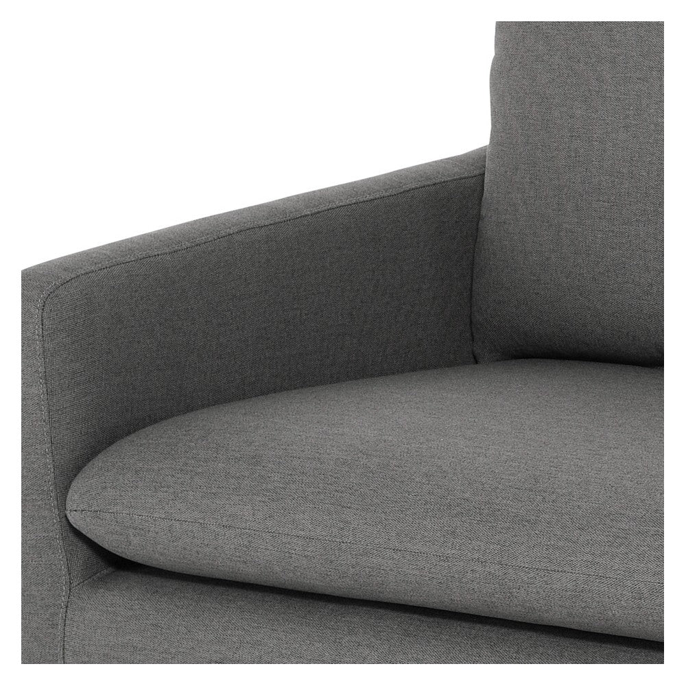 Anders Slate Gray Fabric Triple Seat Sofa, HGSC491