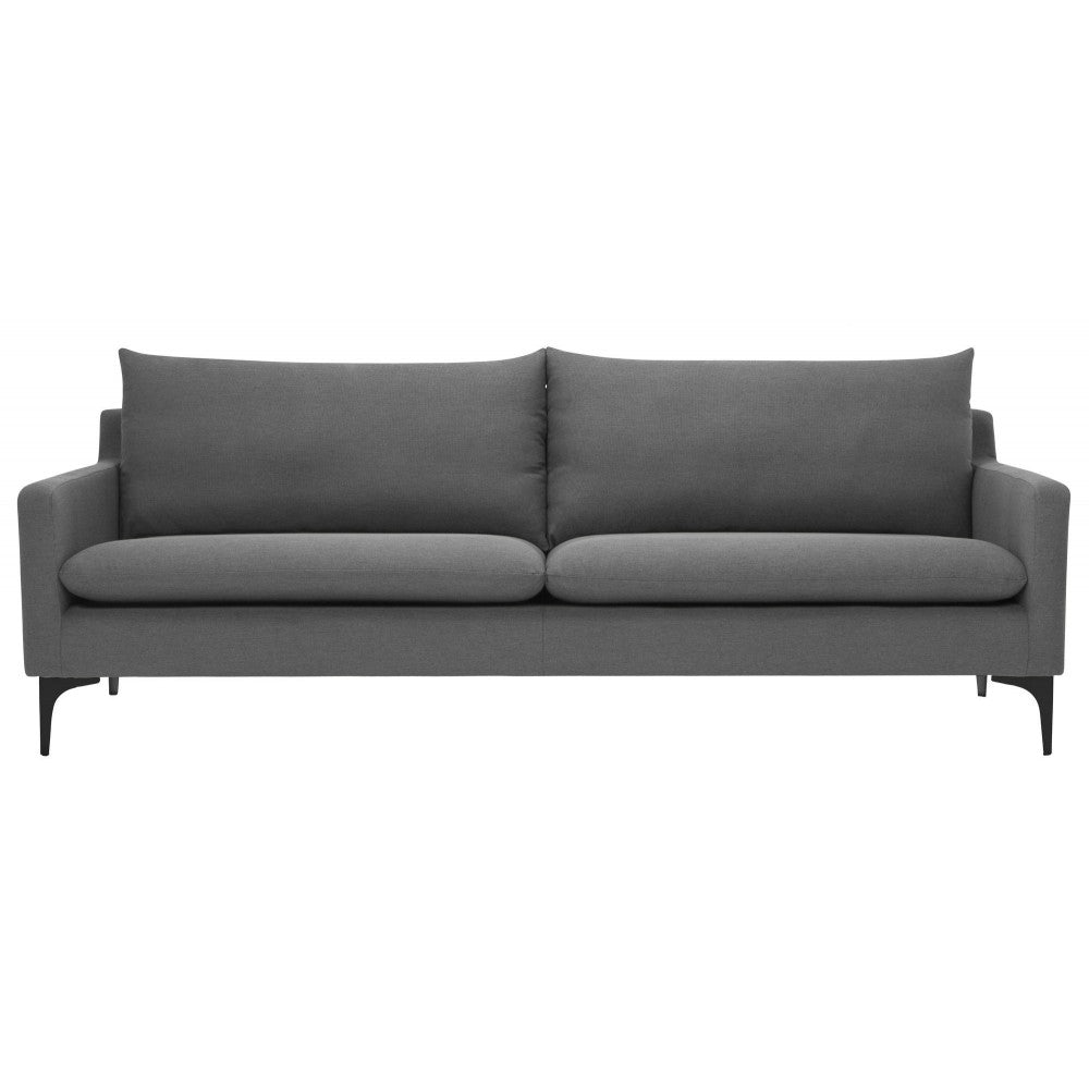 Anders Slate Gray Fabric Triple Seat Sofa, HGSC495