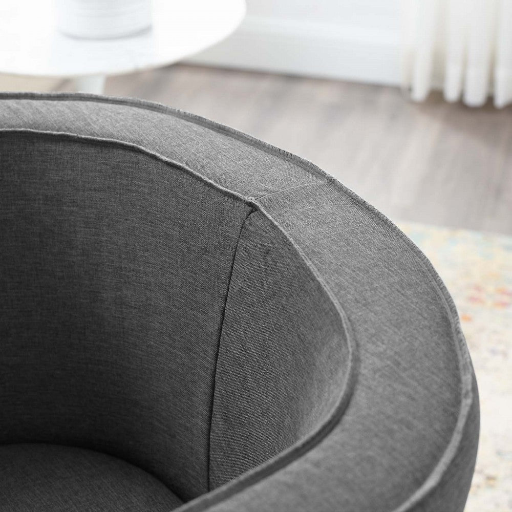 Anders Upholstered Fabric Accent Chair, Gray