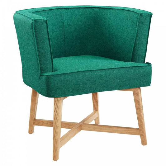 Anders Upholstered Fabric Accent Chair, Teal