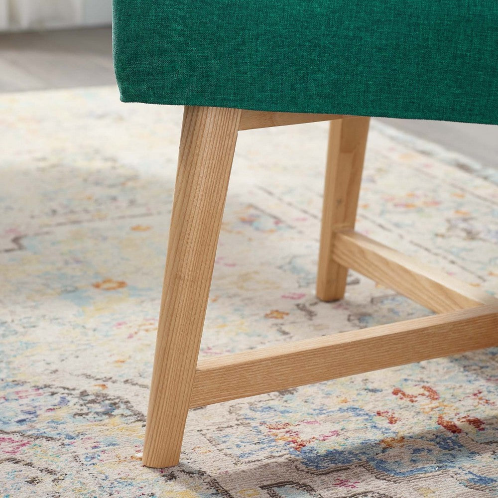 Anders Upholstered Fabric Accent Chair, Teal