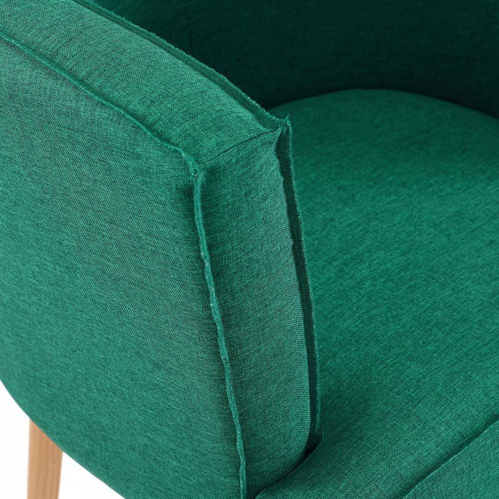 Anders Upholstered Fabric Accent Chair, Teal