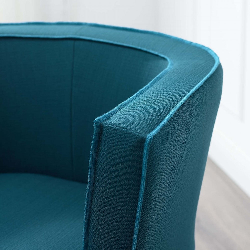 Anders Upholstered Fabric Accent Chair, Azure