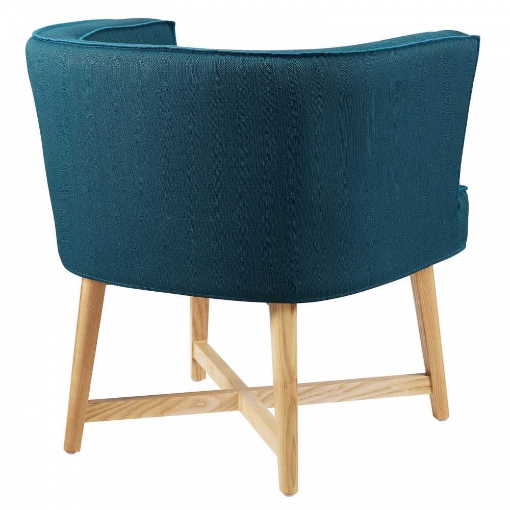 Anders Upholstered Fabric Accent Chair, Azure