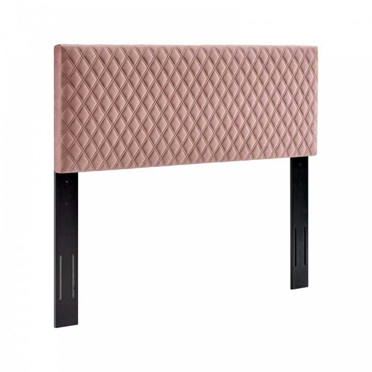 Angela Full/Queen Performance Velvet Headboard, Dusty Rose