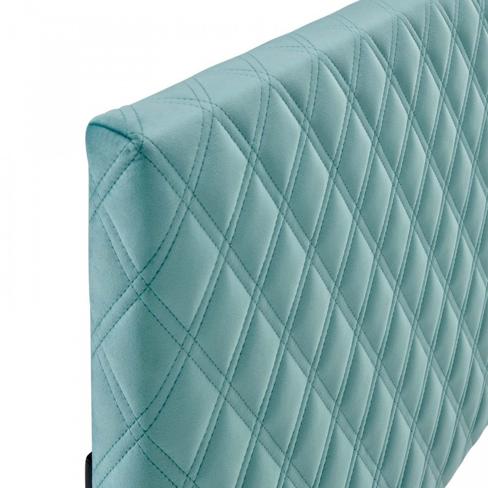 Angela Full/Queen Performance Velvet Headboard, Mint