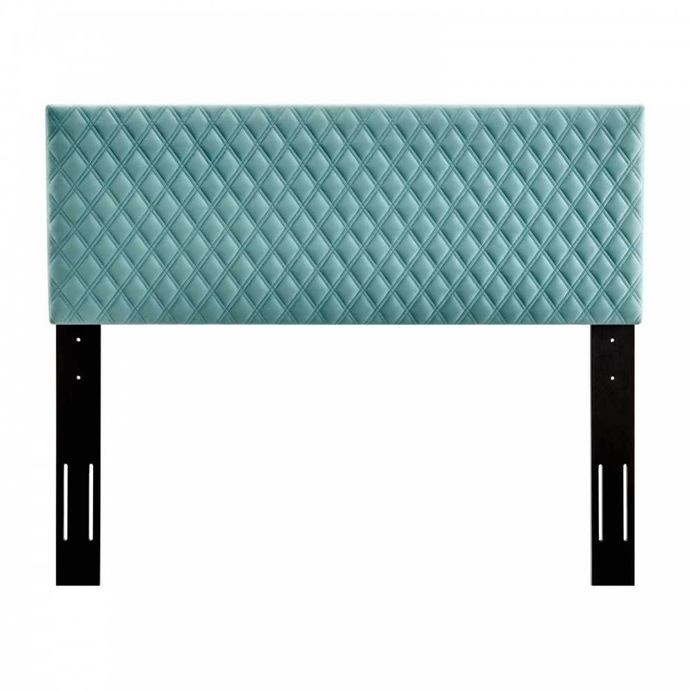 Angela Full/Queen Performance Velvet Headboard, Mint